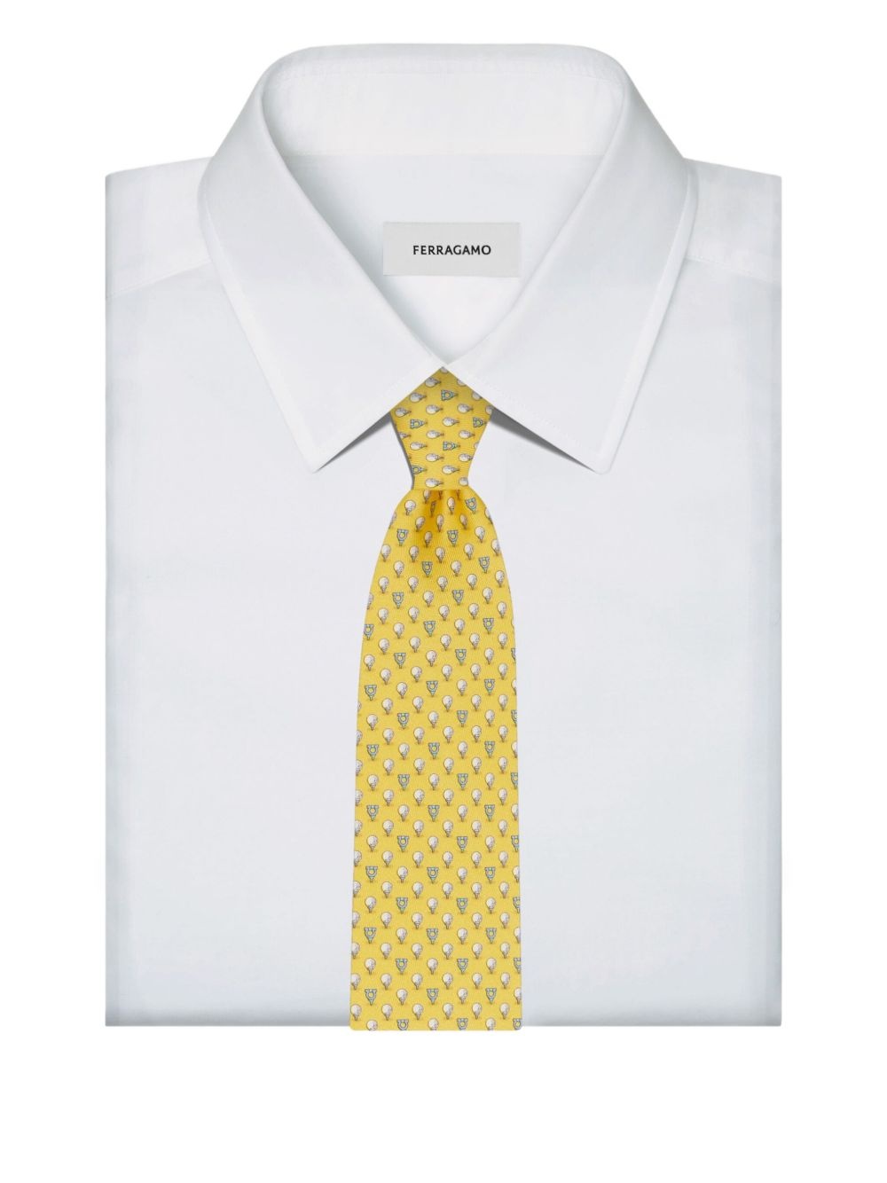 Gancini-print tie - 4