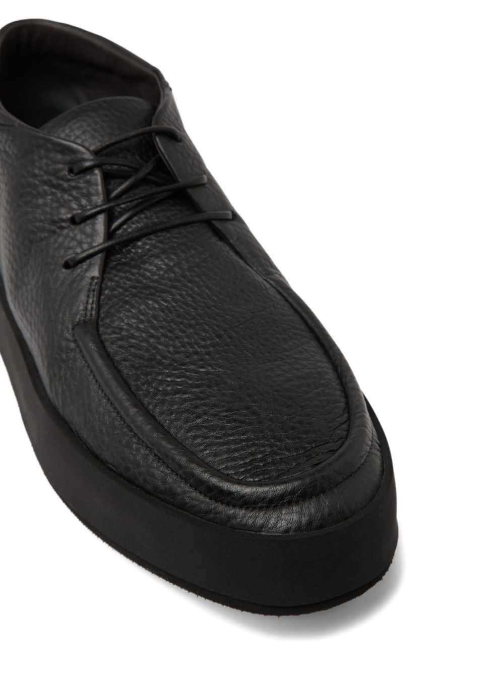 leather lace-up derby shoes - 4