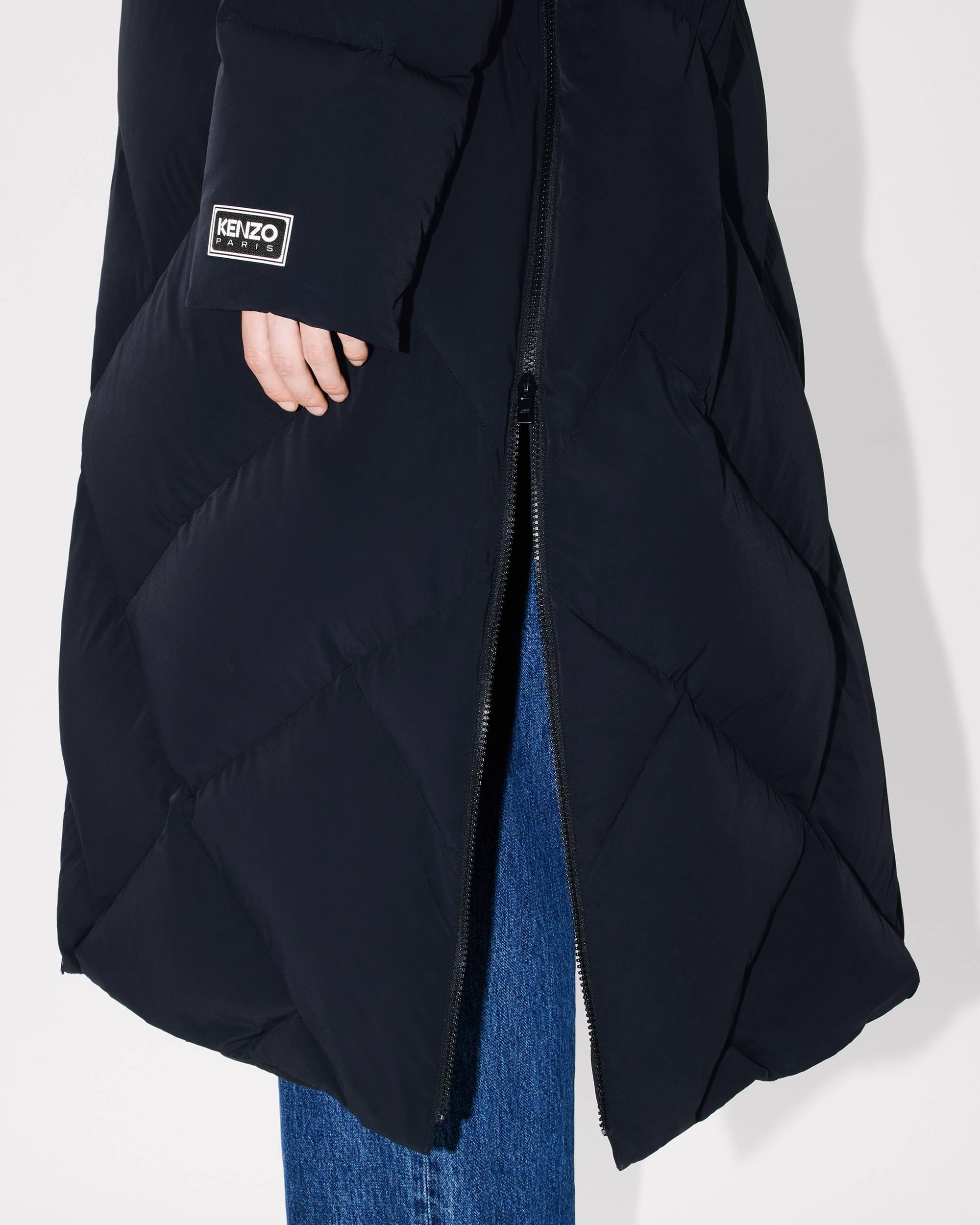'KENZO Weave' long down jacket - 6
