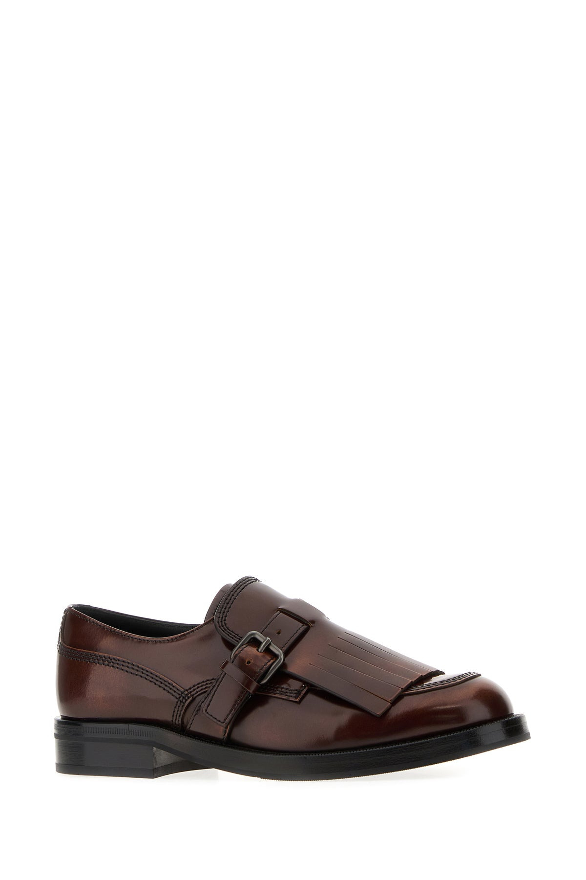 Brown leather Piper monk strap shoes - 2