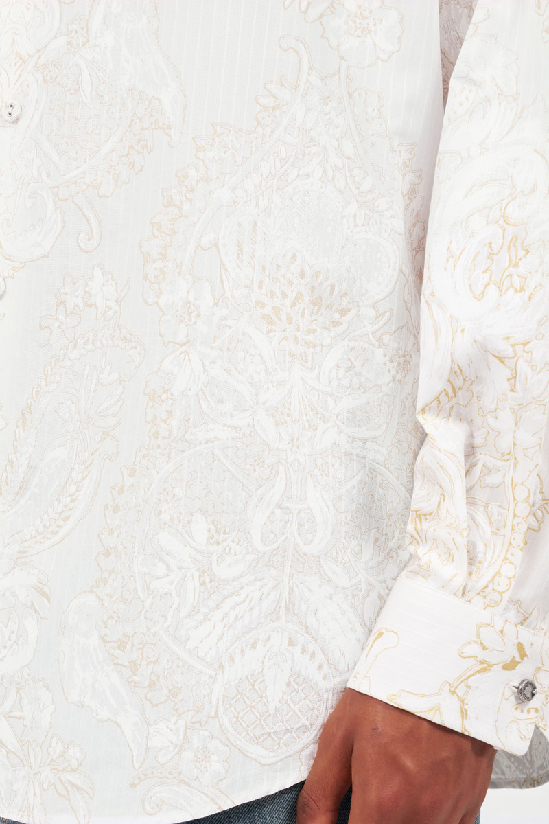 White Shirt with Ornamental Motif 7