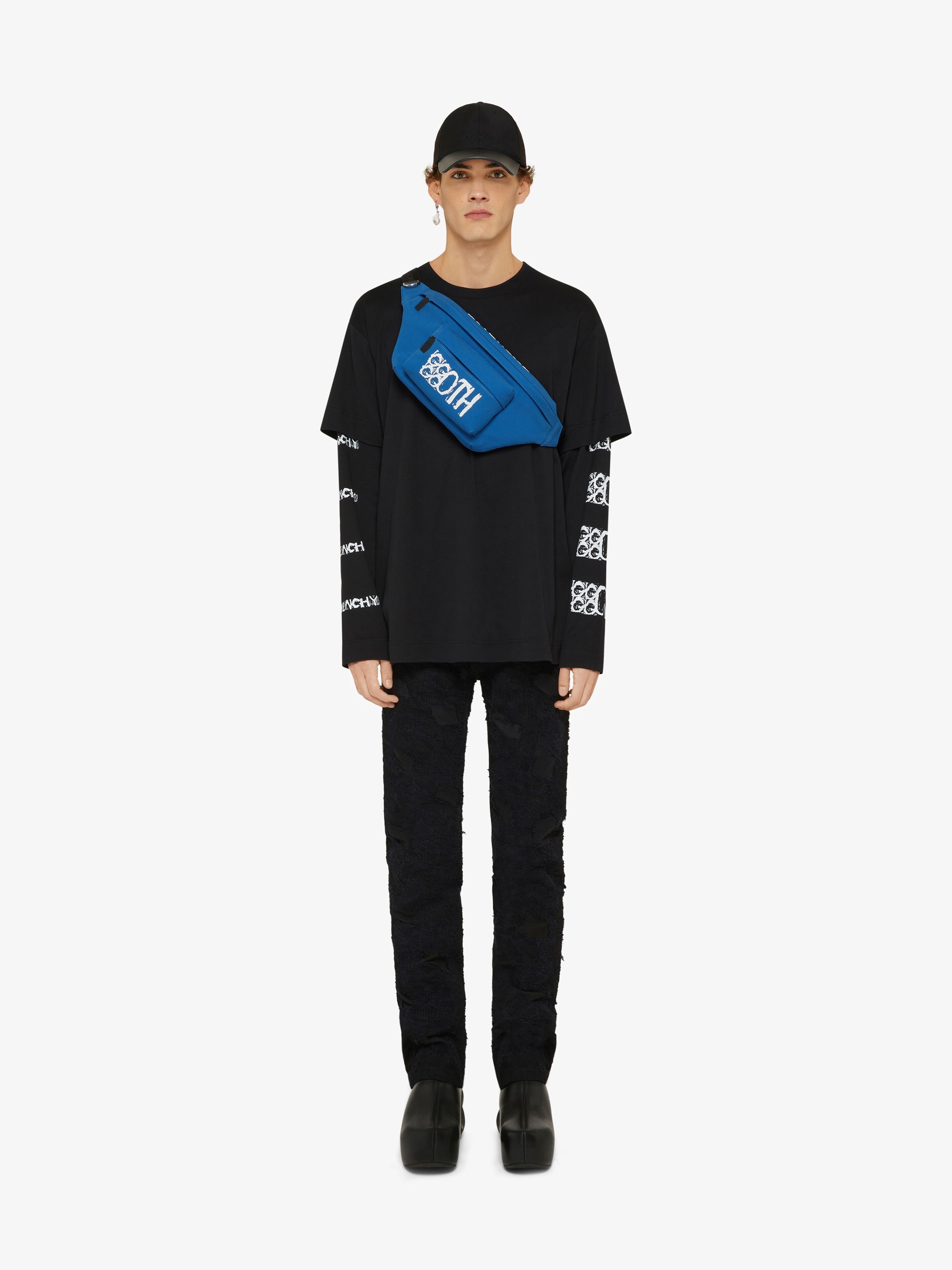 ESSENTIEL U BUM BAG IN GIVENCHY GOTH CANVAS - 2
