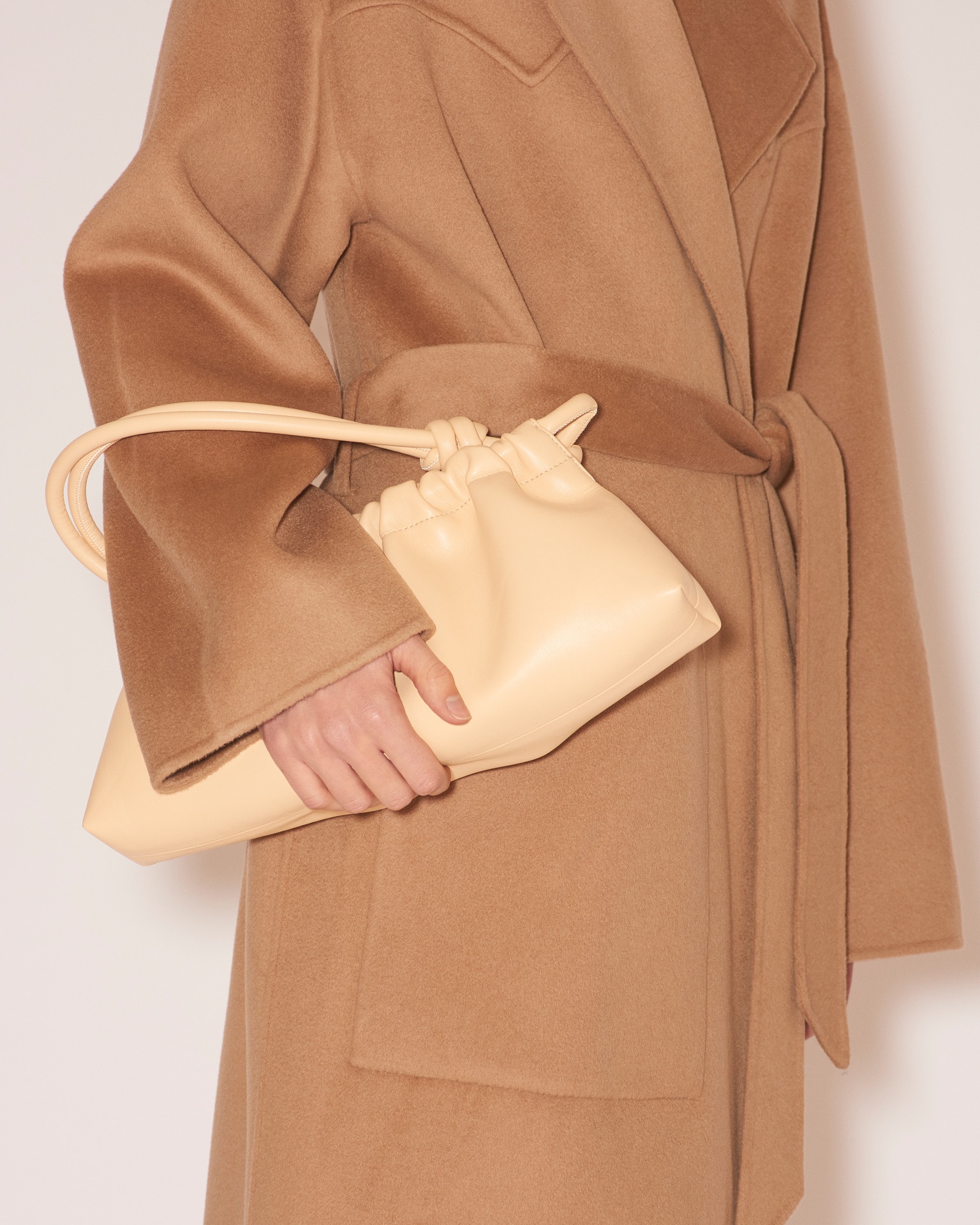 VALERIE - Vegan nappa leather bag - Eggshell - 3