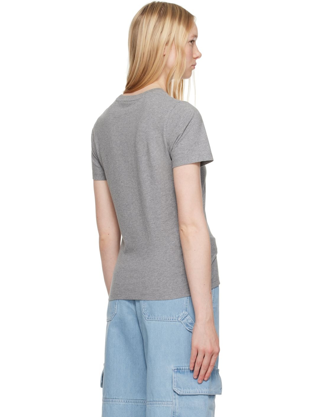 Gray Baby Fox Regular T-shirt - 3