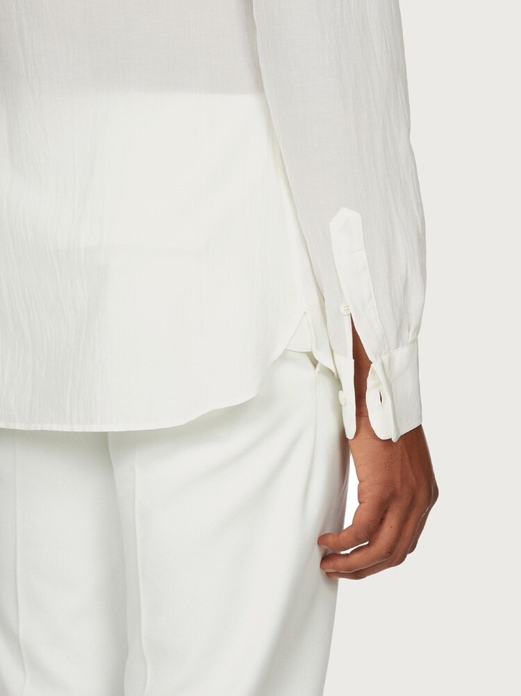 COTTON AND SILK SHIRT - 6