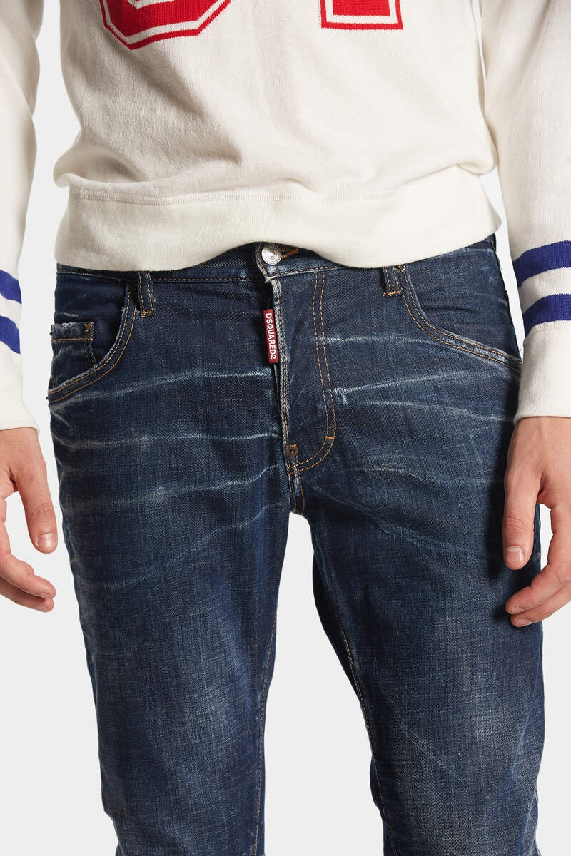DARK CLEAN WASH SKATER JEANS 5
