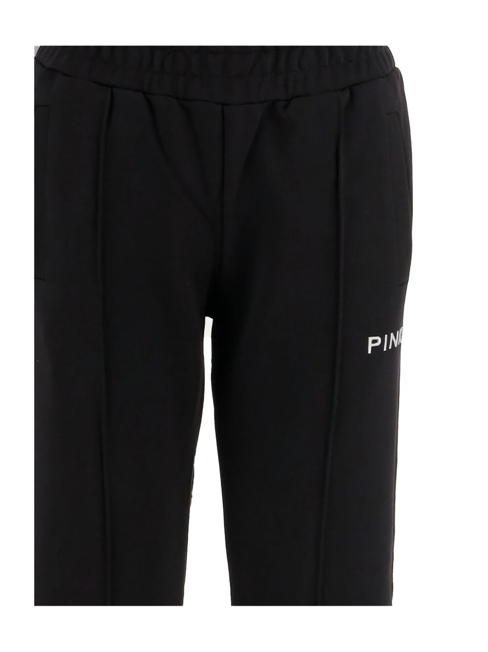 logo-embroidered flared trousers - 3