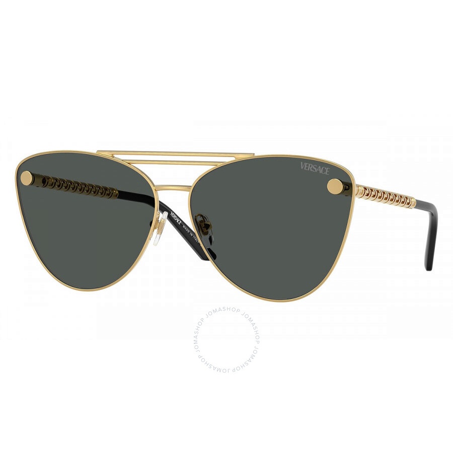 Versace Dark Grey Cat Eye Ladies Sunglasses VE2267 100287 64 - 1