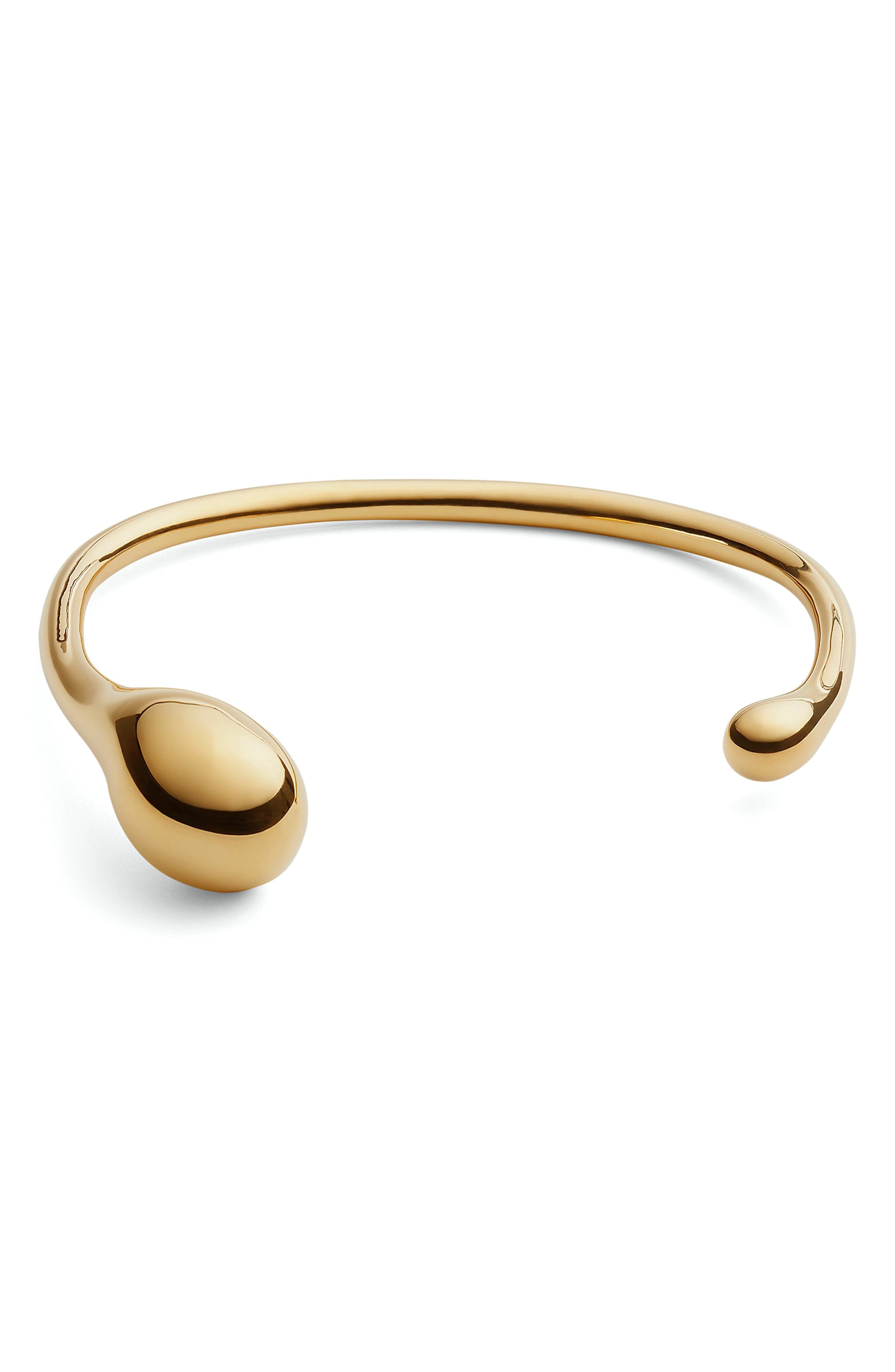 Bottega Veneta Frills Collar Necklace in Yellow Gold at Nordstrom - 4