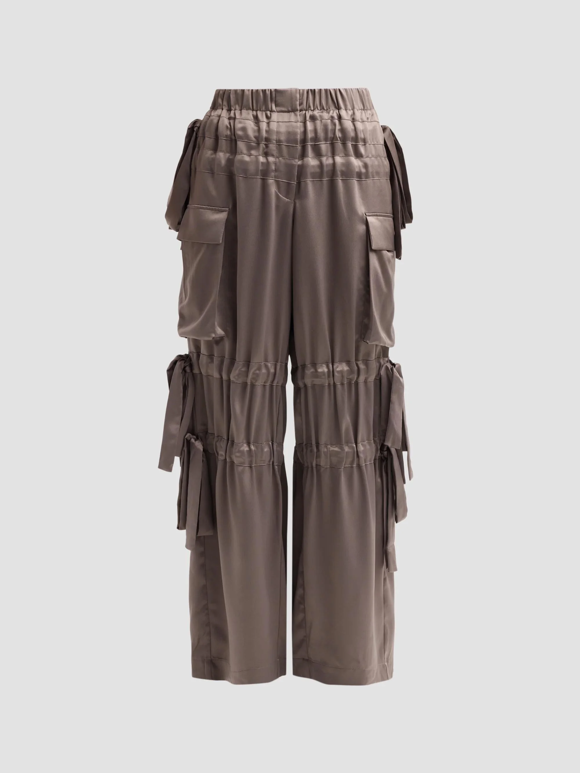 Women's Odin Satin Trousers - Steel Grey - 1