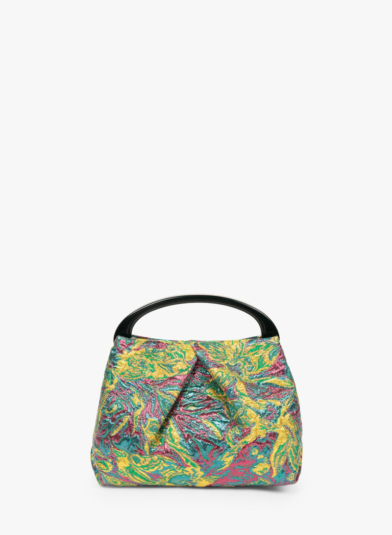 SMALL PLEATED JACQUARD BAG 4