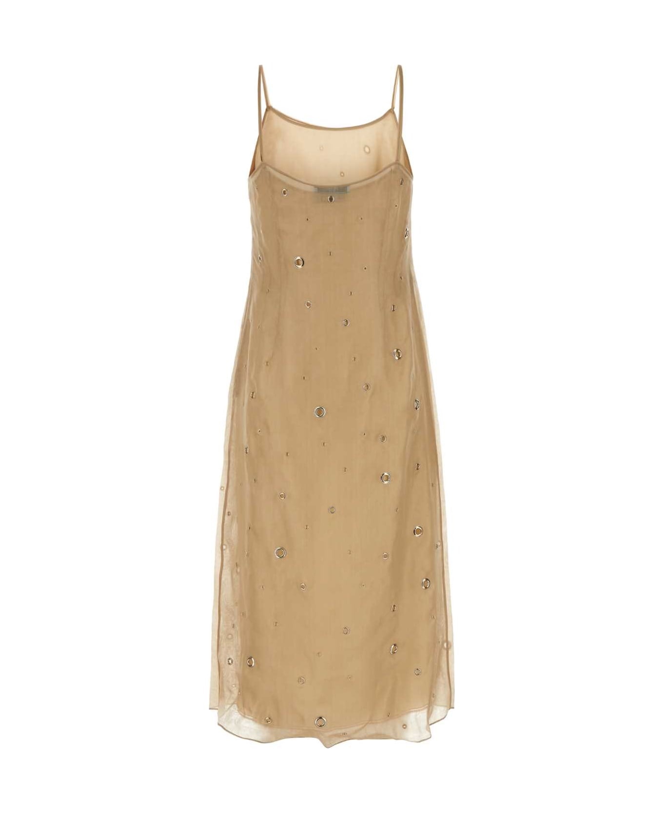 Beige Organza Dress - 2