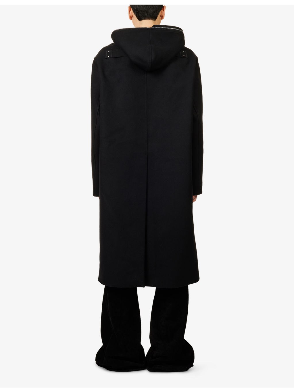 Gimp Zipped-Neckline Wool Coat - 4
