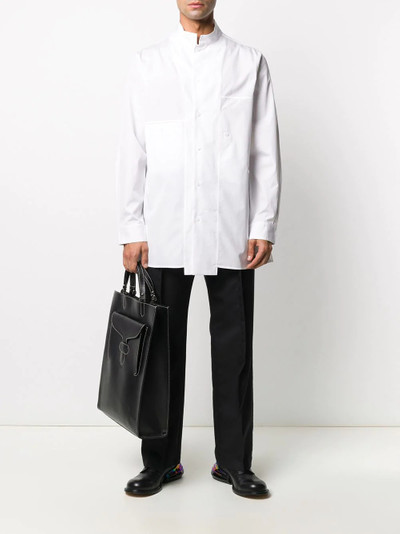 Yohji Yamamoto asymmetric long-sleeve shirt outlook