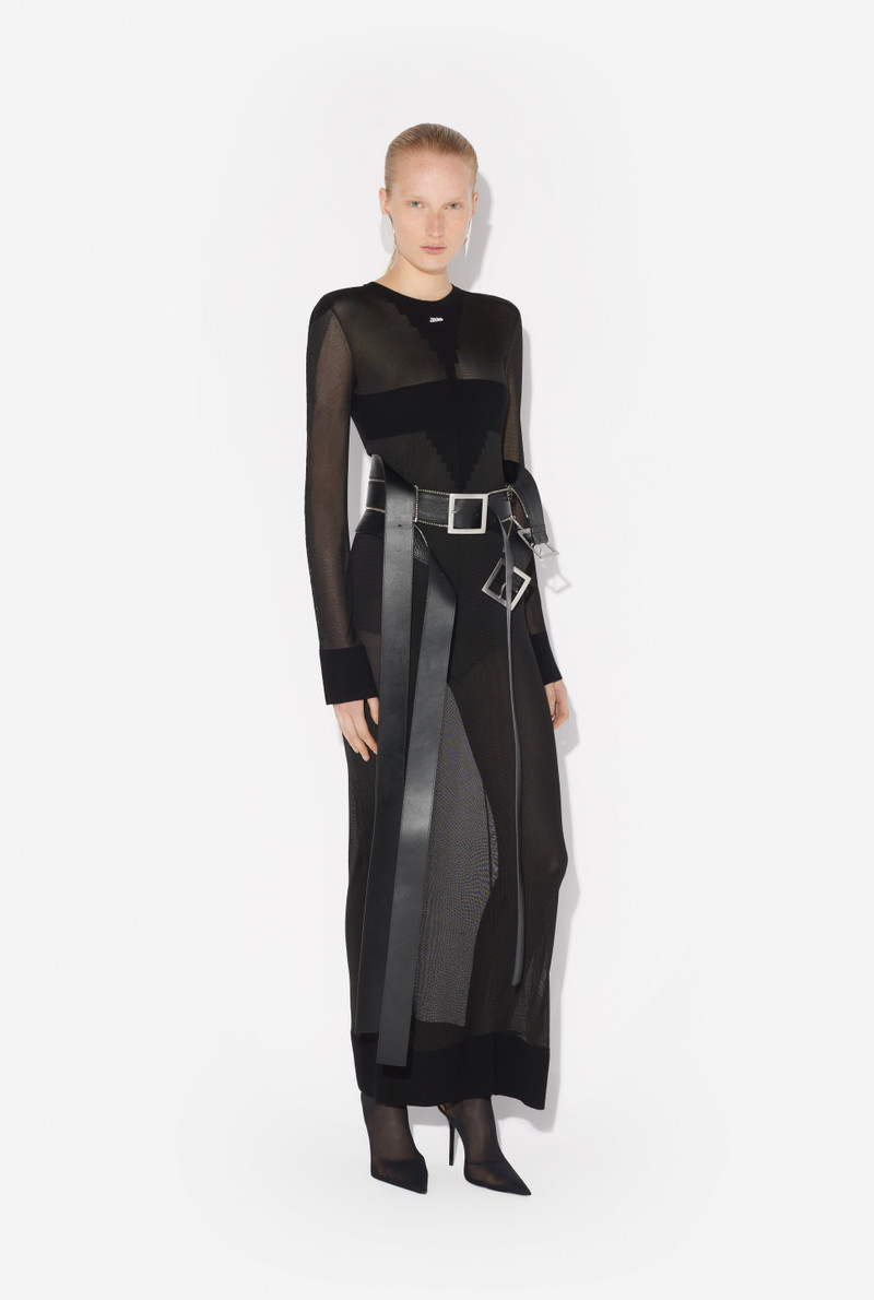 THE LONG LOGO KNIT DRESS 1