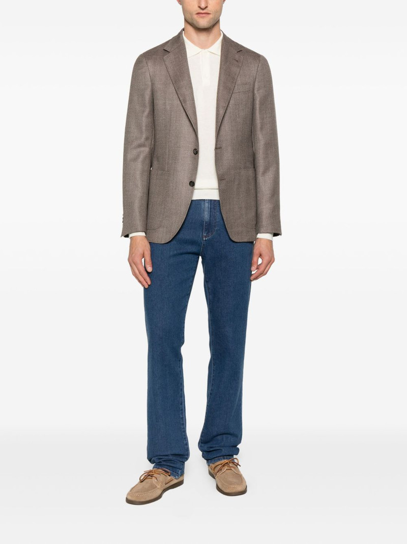 Canali cotton-blend jeans outlook