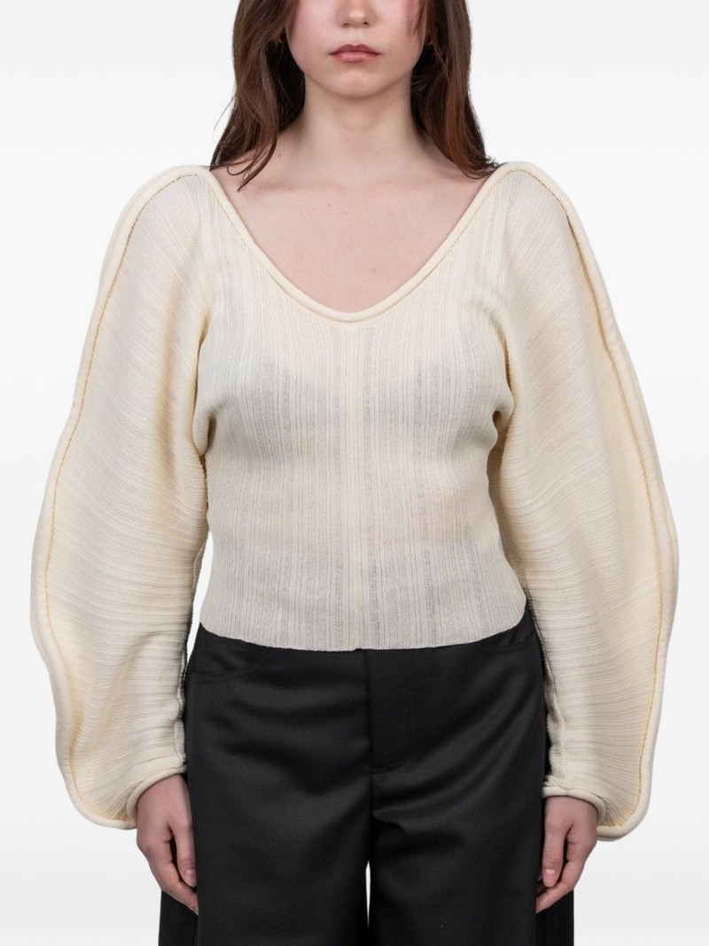 V-neck long-sleeve top 1