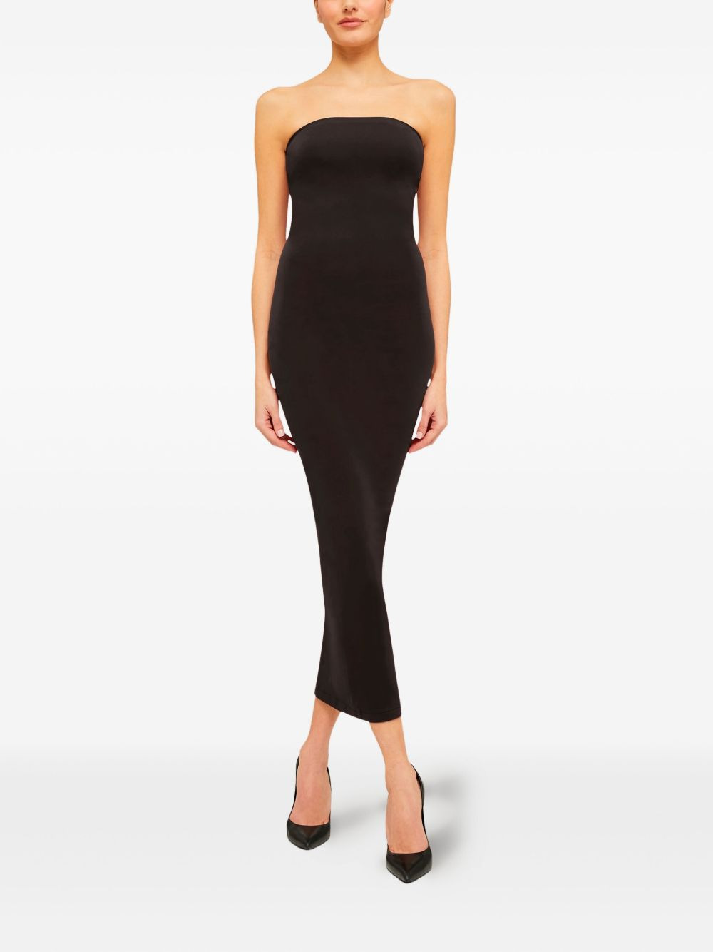 strapless maxi dress - 2