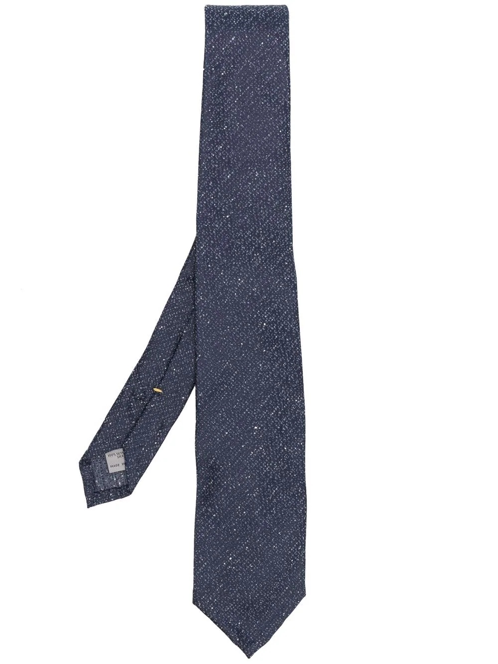 embroidered silk tie - 1