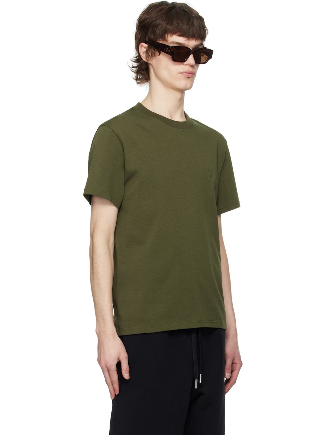 Green Cotton Ami de Coeur T-shirt - 2
