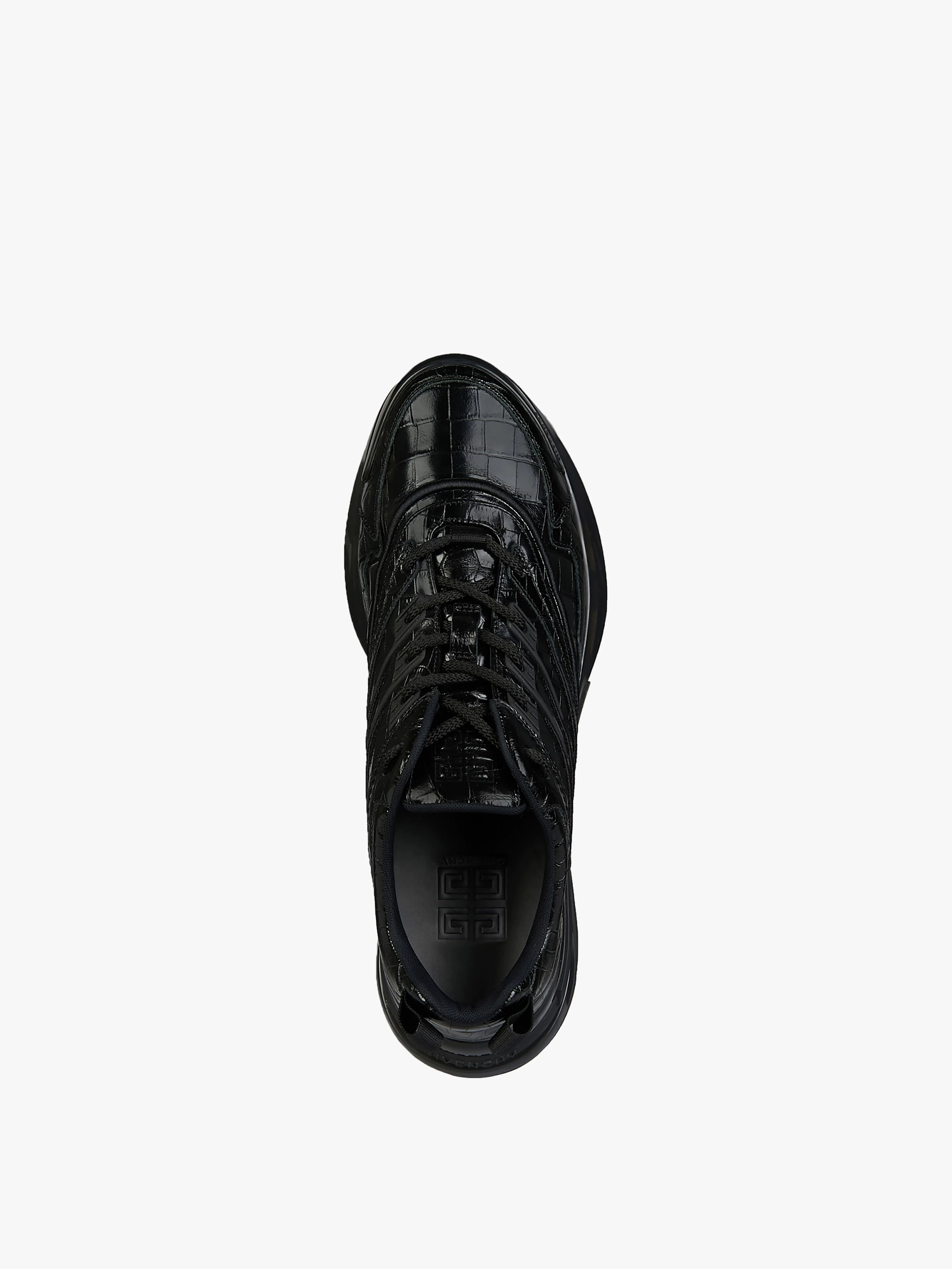 GIV 1 SNEAKERS IN CROCODILE EFFECT LEATHER - 4