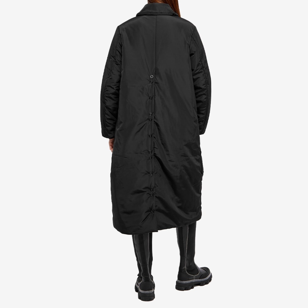 GANNI Light Padded Longline Coat - 3