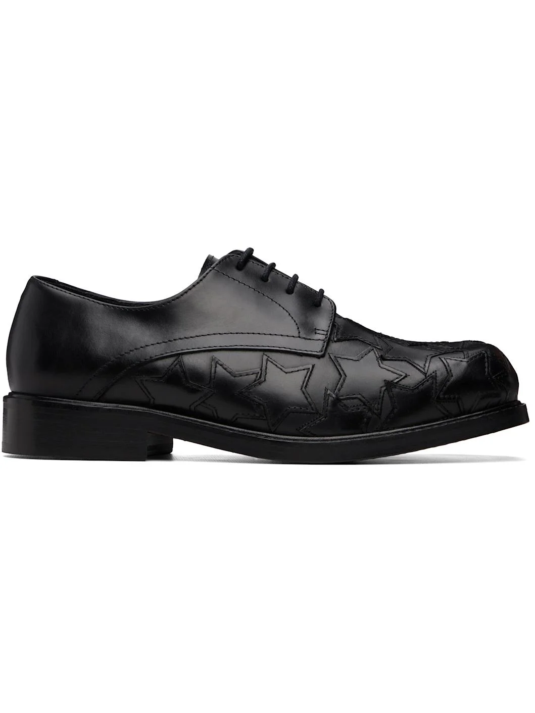 Black Star Square Toe Derbys - 1