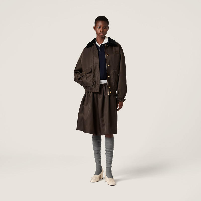 Miu Miu Technical gazar skirt outlook