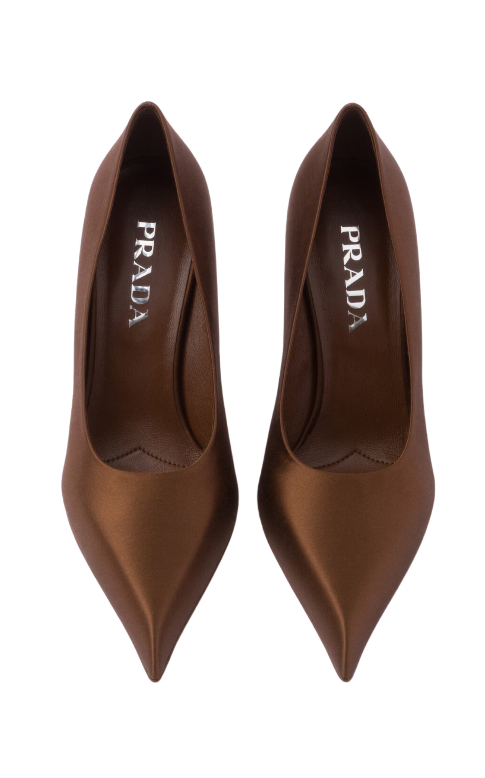 Pointy 55 Cutout Satin Pumps - 5
