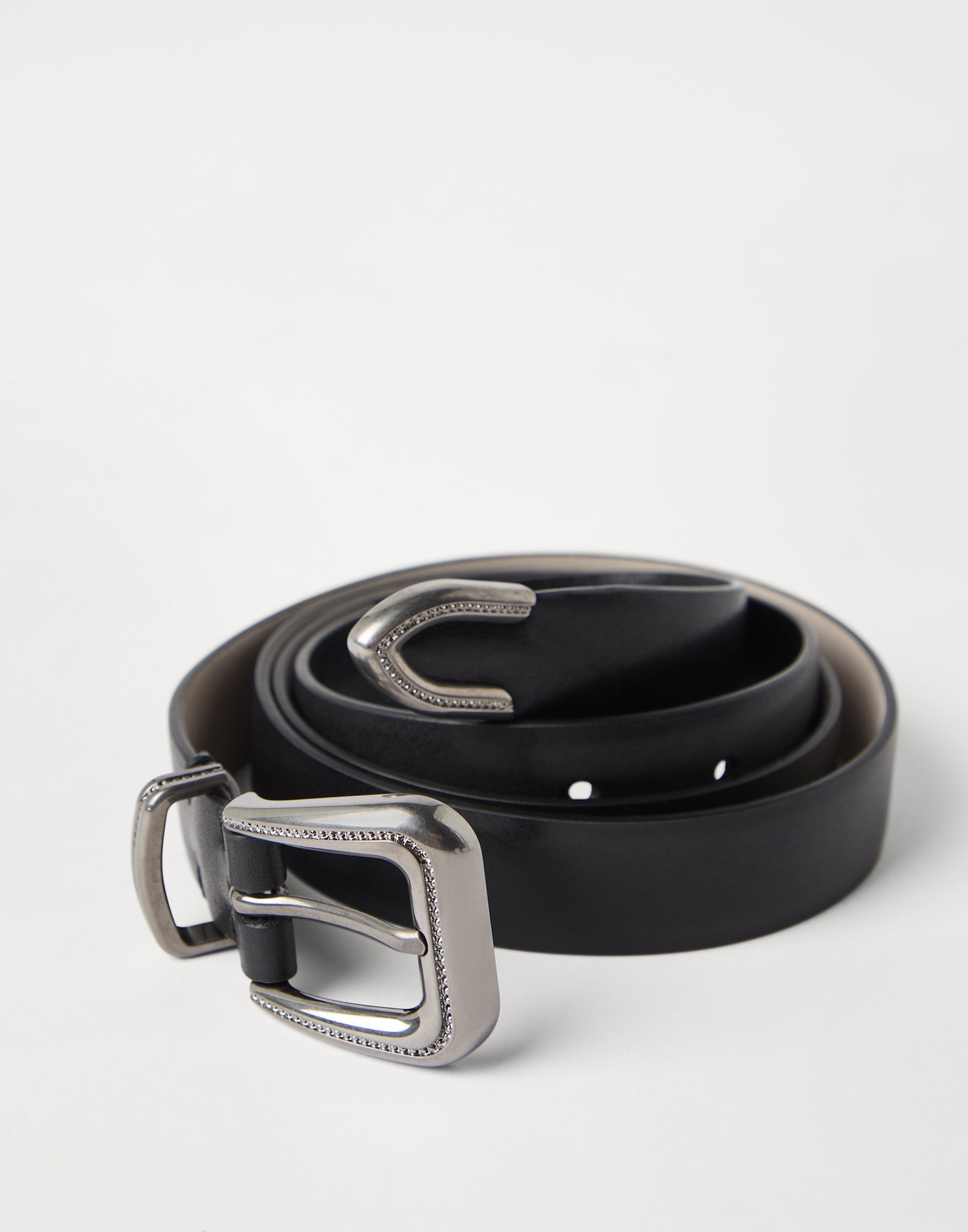Cowhide belt with monili - 2