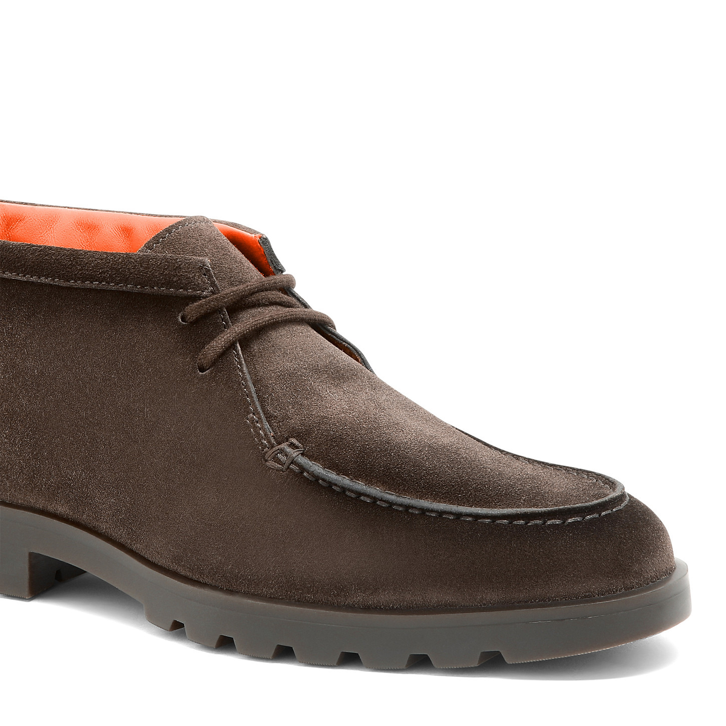 Men's dark brown suede desert boot - 5