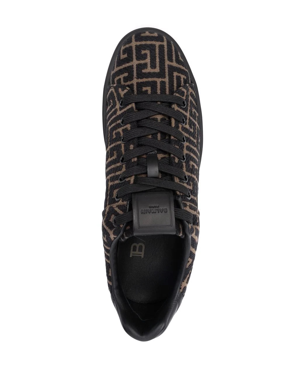 monogram jacquard B-Court sneakers - 4