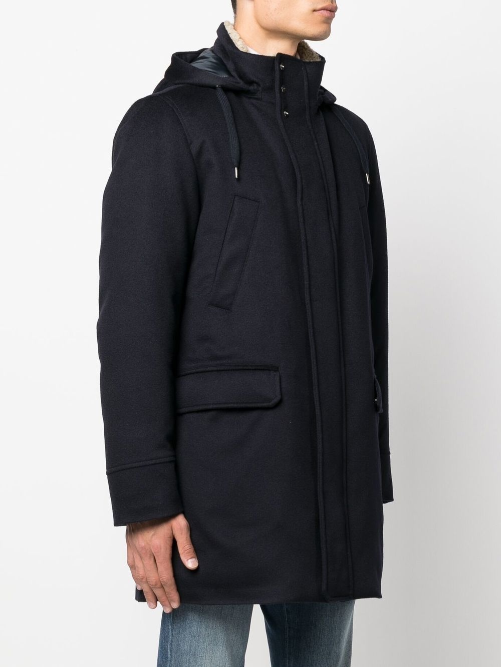 hooded zipped parka - 3