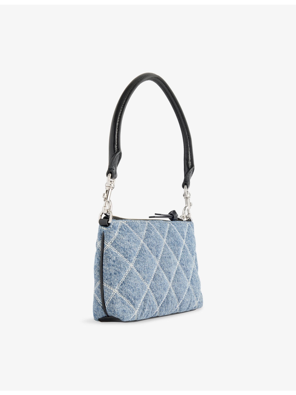 The Quilted Snapshot Convertible Denim Shoulder Bag - 4