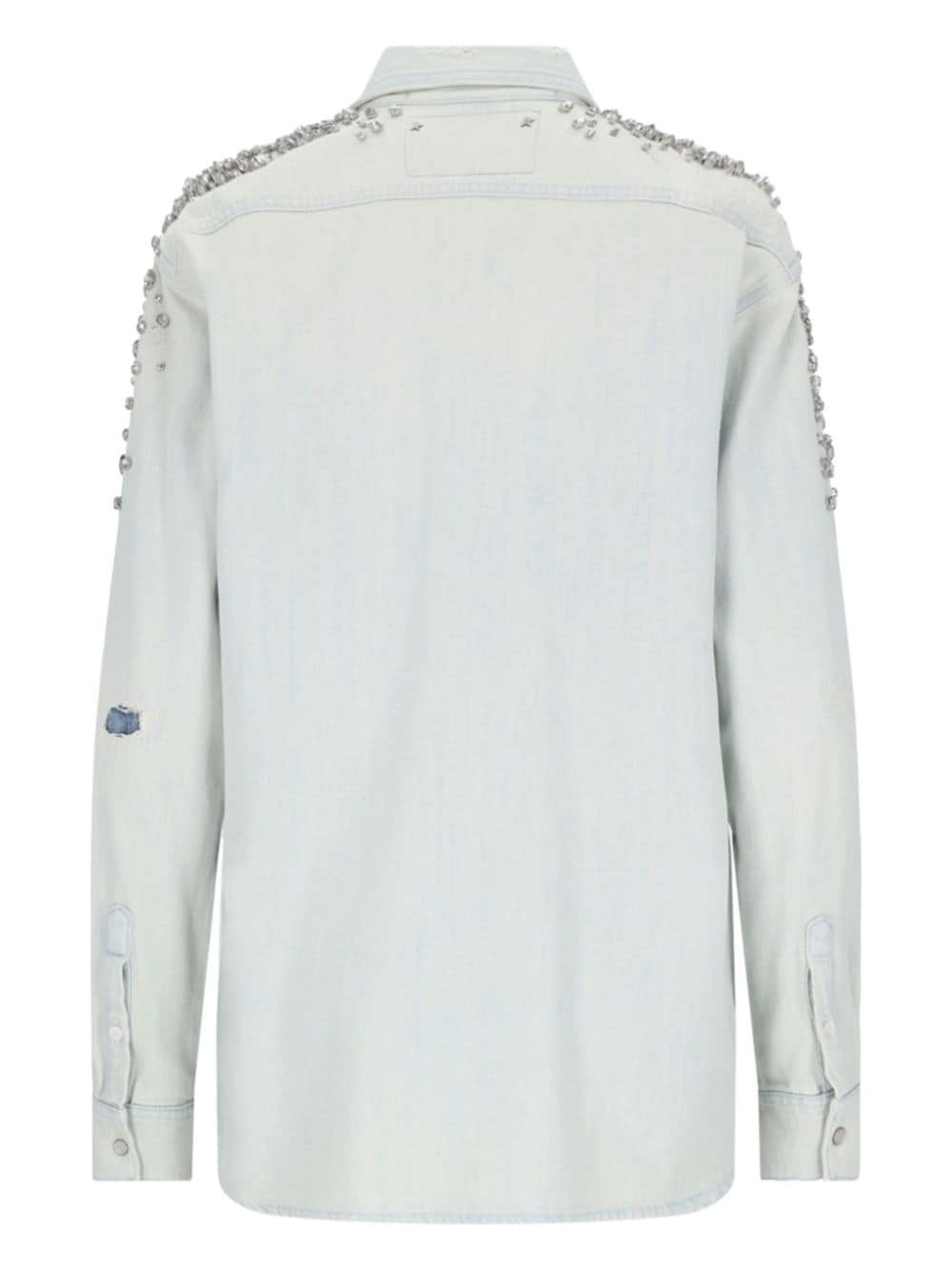 crystal-embellished shirt - 2