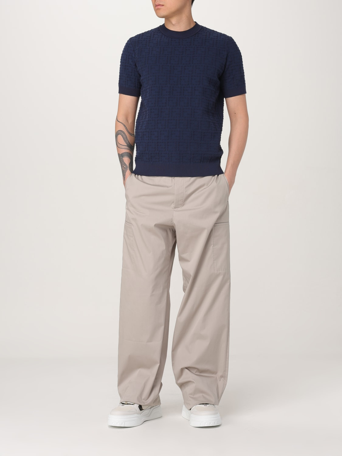 Fendi crewneck cotton t-shirt - 2