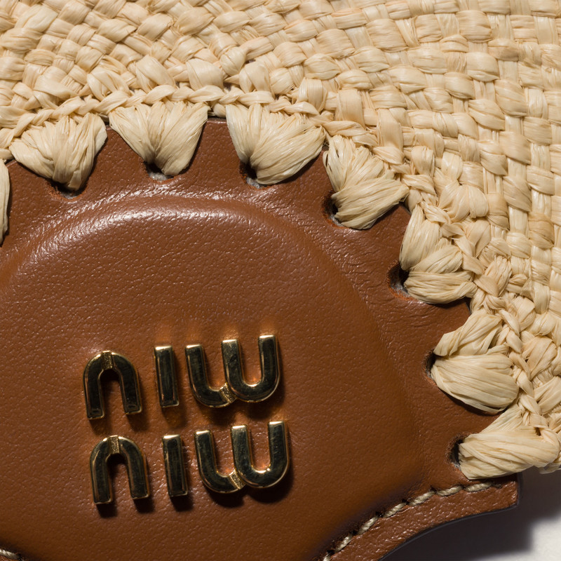 Miu Miu Raffia and leather trick outlook