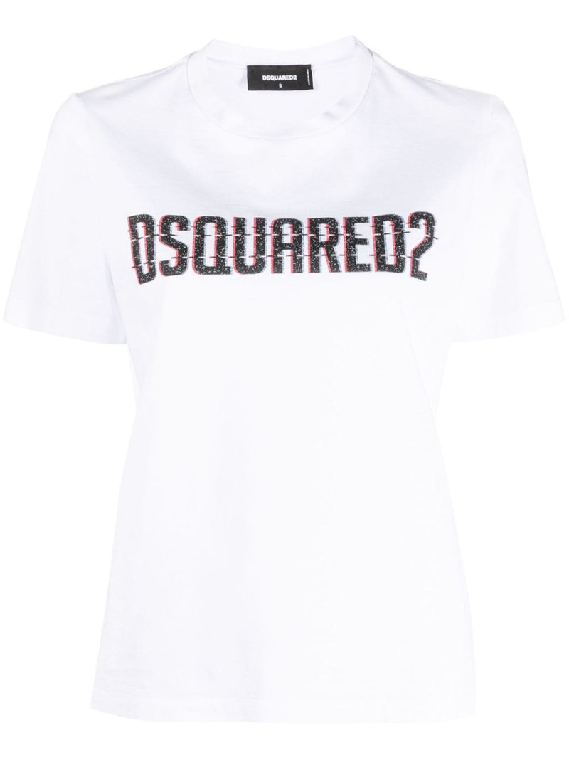 logo-print cotton T-shirt 1