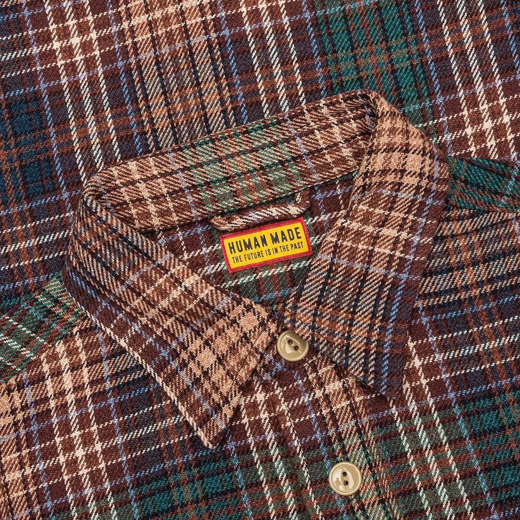 サイズM HUMAN MADE CHECK SHIRT BROWN HUMAN MADE Check Shirt Brown | HAVEN
