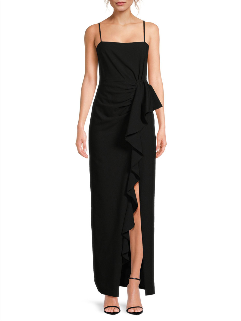 Women's Eve Del Mar Ruffled Gown - Black 3