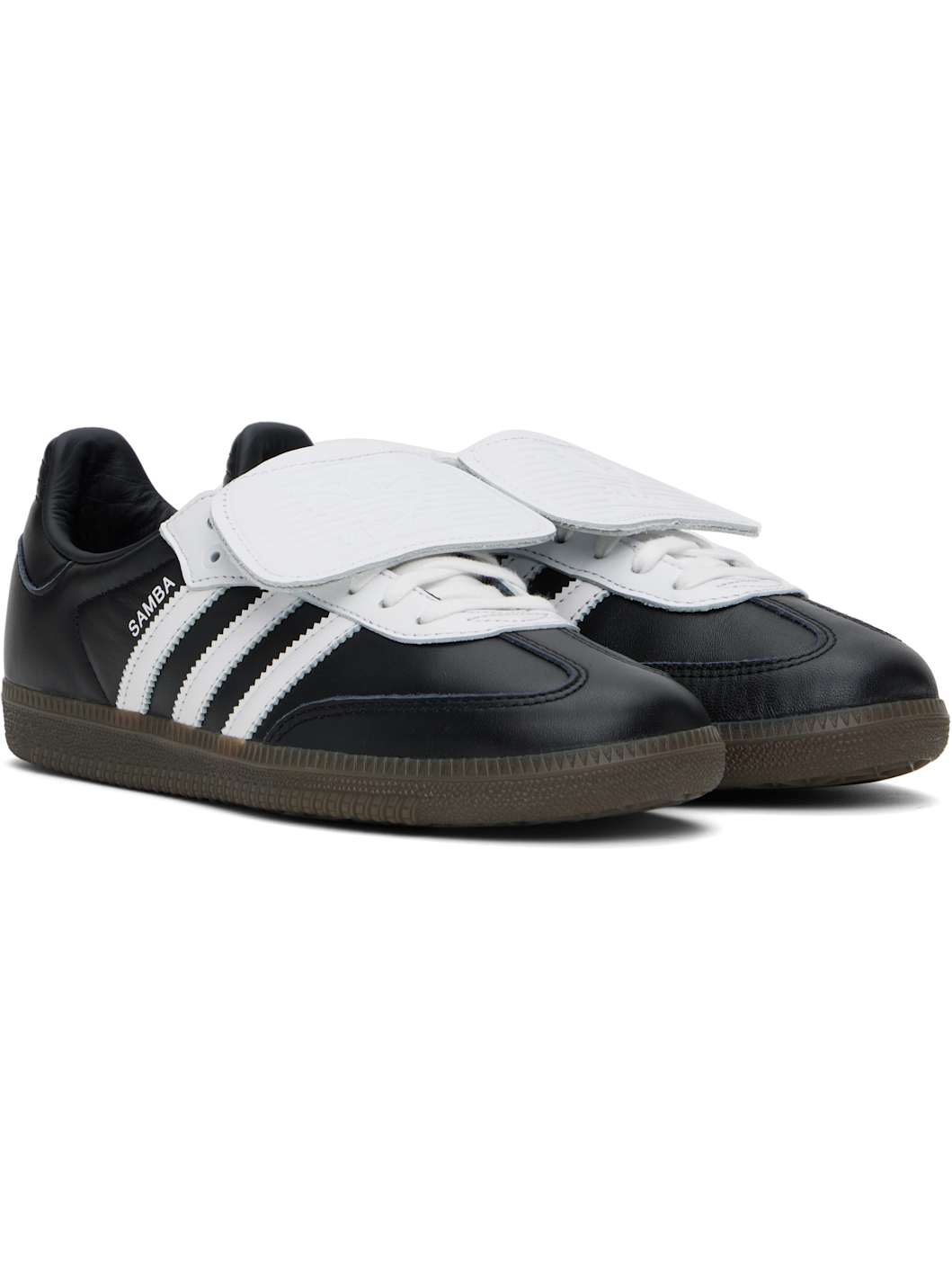 Black & White Samba LT Sneakers - 4