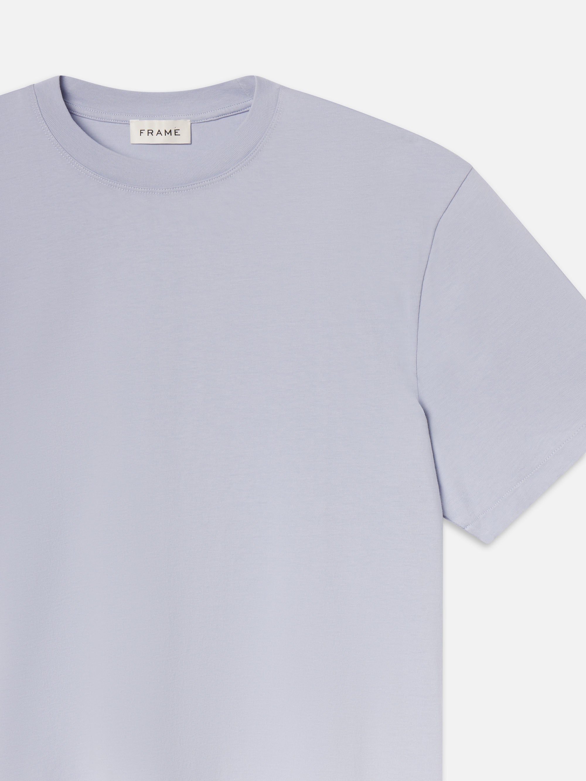 Frame Logo Tee in Baby Blue - 2
