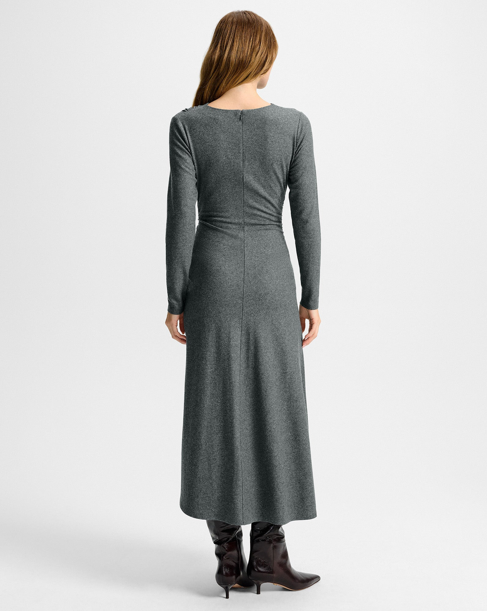 THEODORA WOOL MIDI DRESS - 5