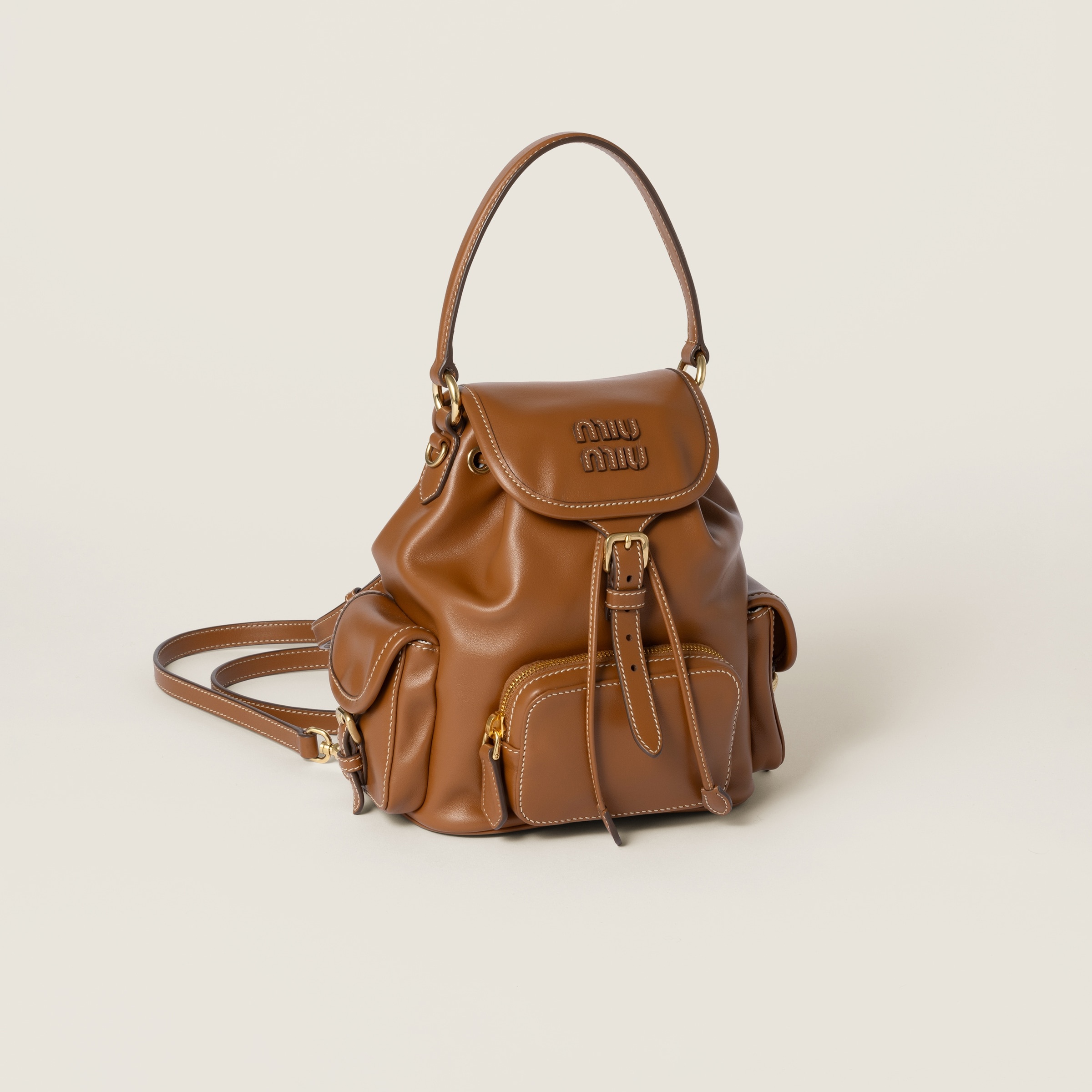 Leather backpack - 3