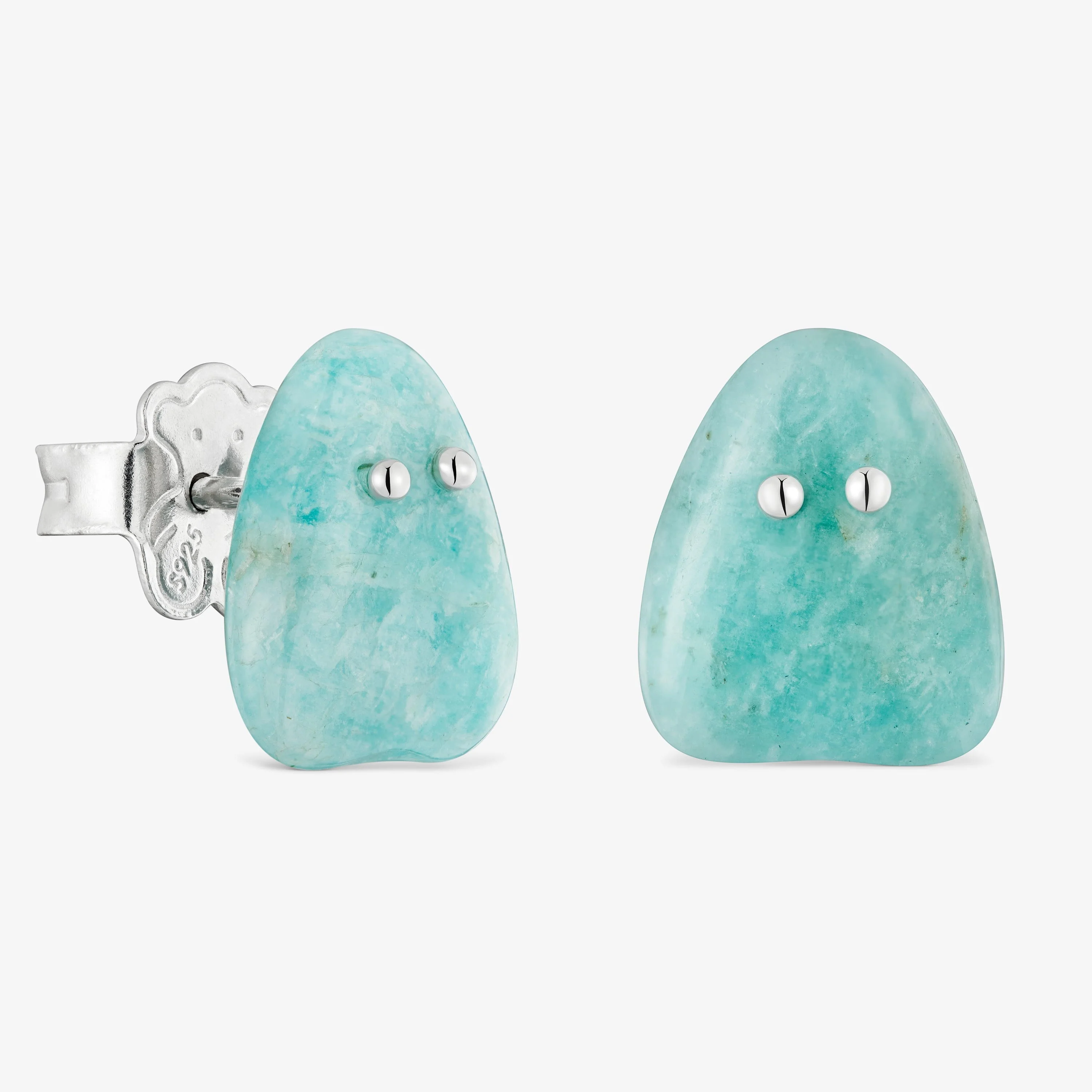 Silver and amazonite Earrings TOUS Boo - 1