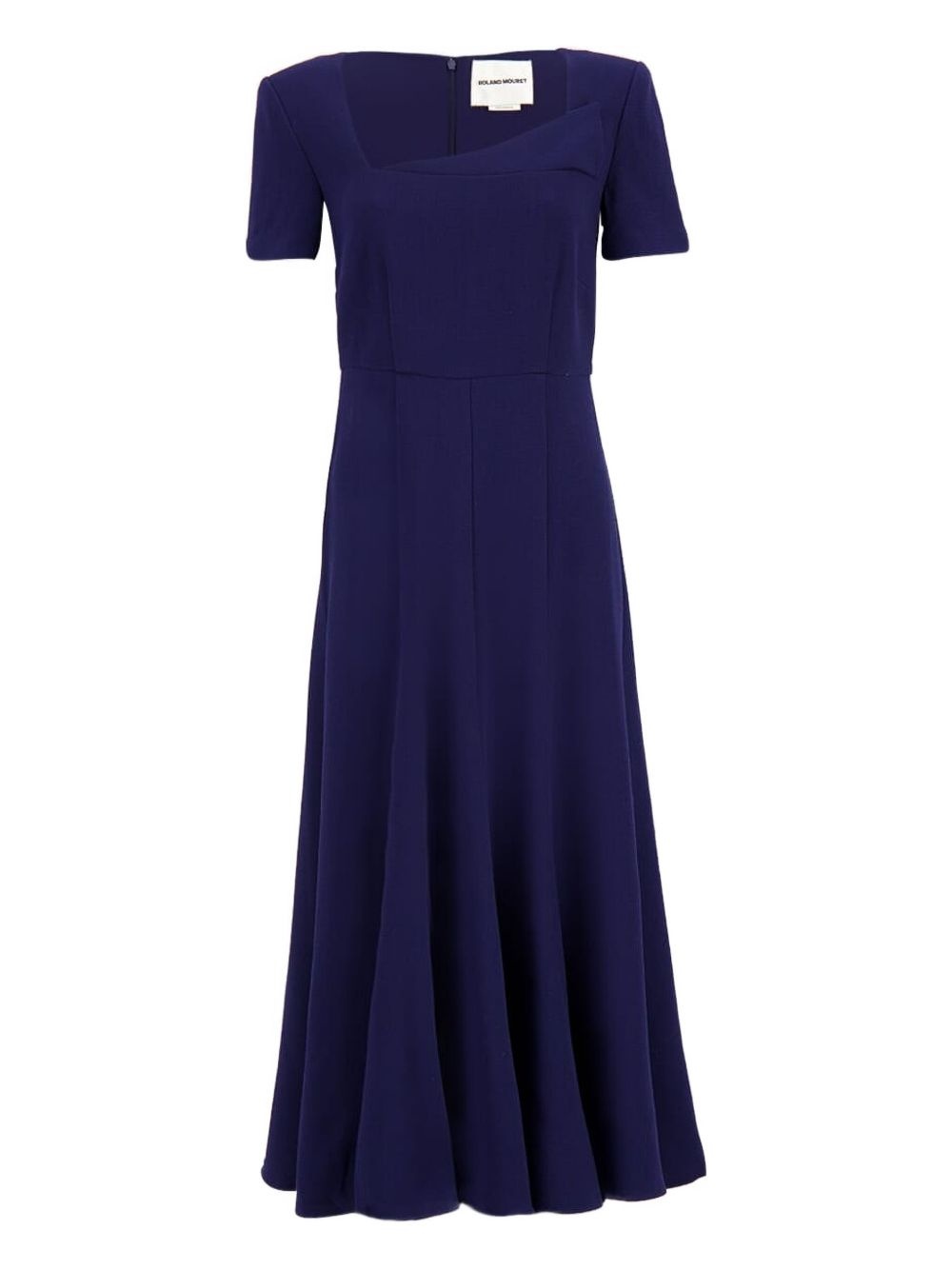 wool crepe midi dress - 1