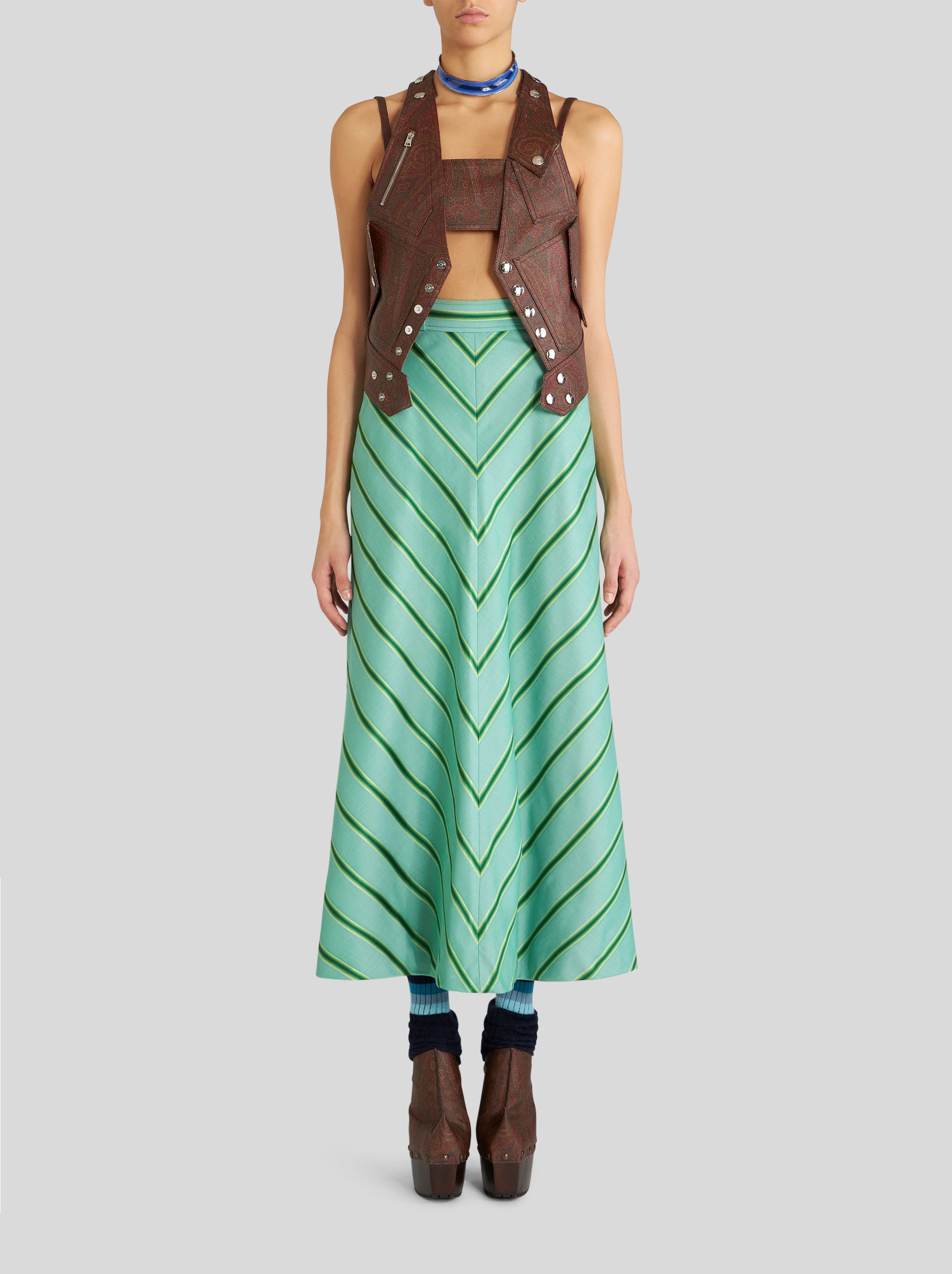 PAISLEY JACQUARD WAISTCOAT - 2