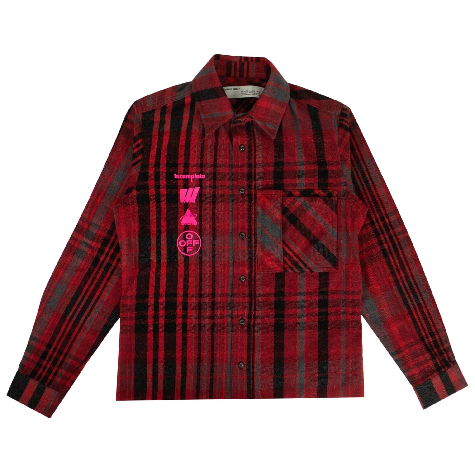 Off-White Check Mariana De Silva Shirt 'Red' - 1