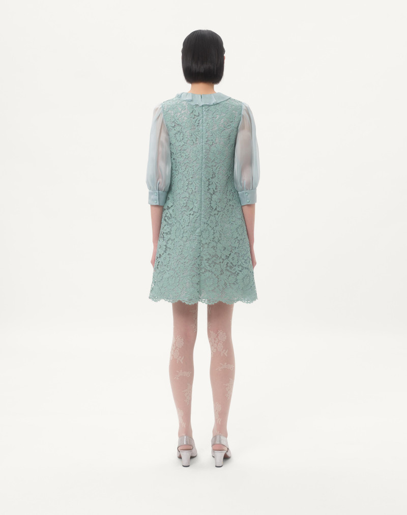 SHORT DRESS IN HEAVY LACE 7