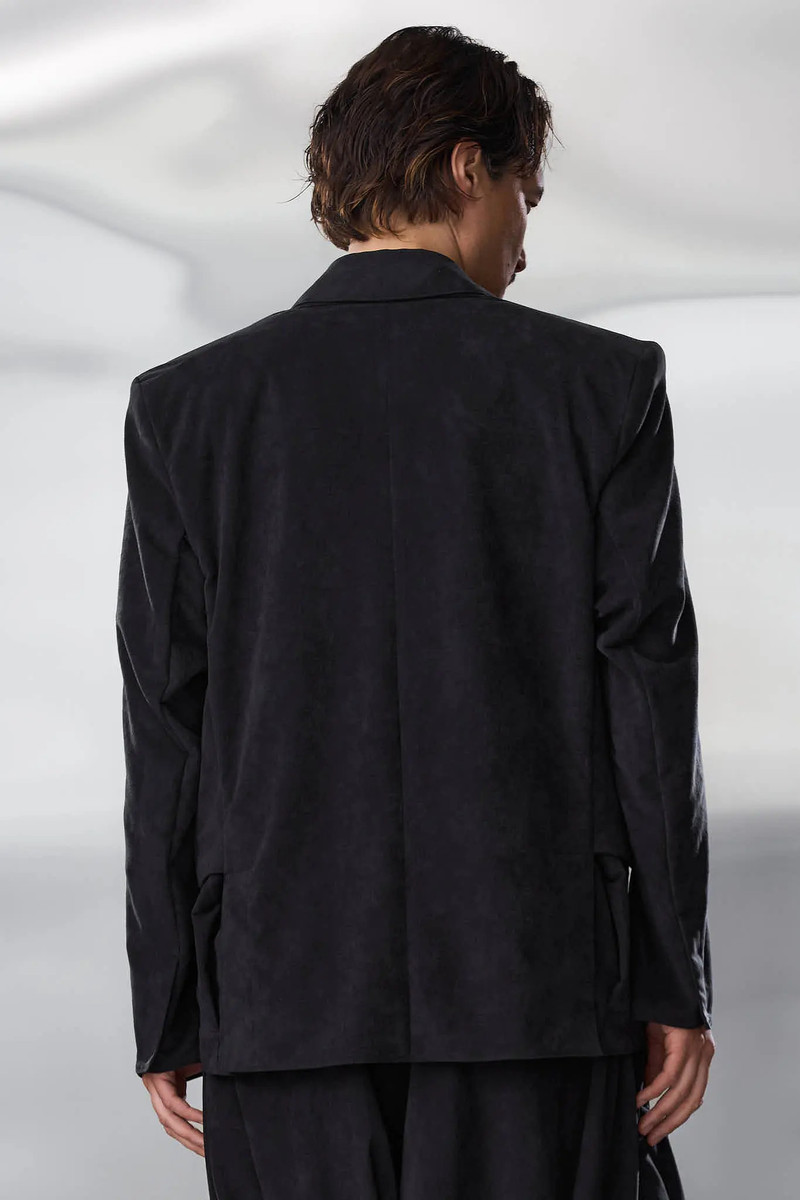 J130-TO Scrim Laced Ultra-Microfiber Blazer 7